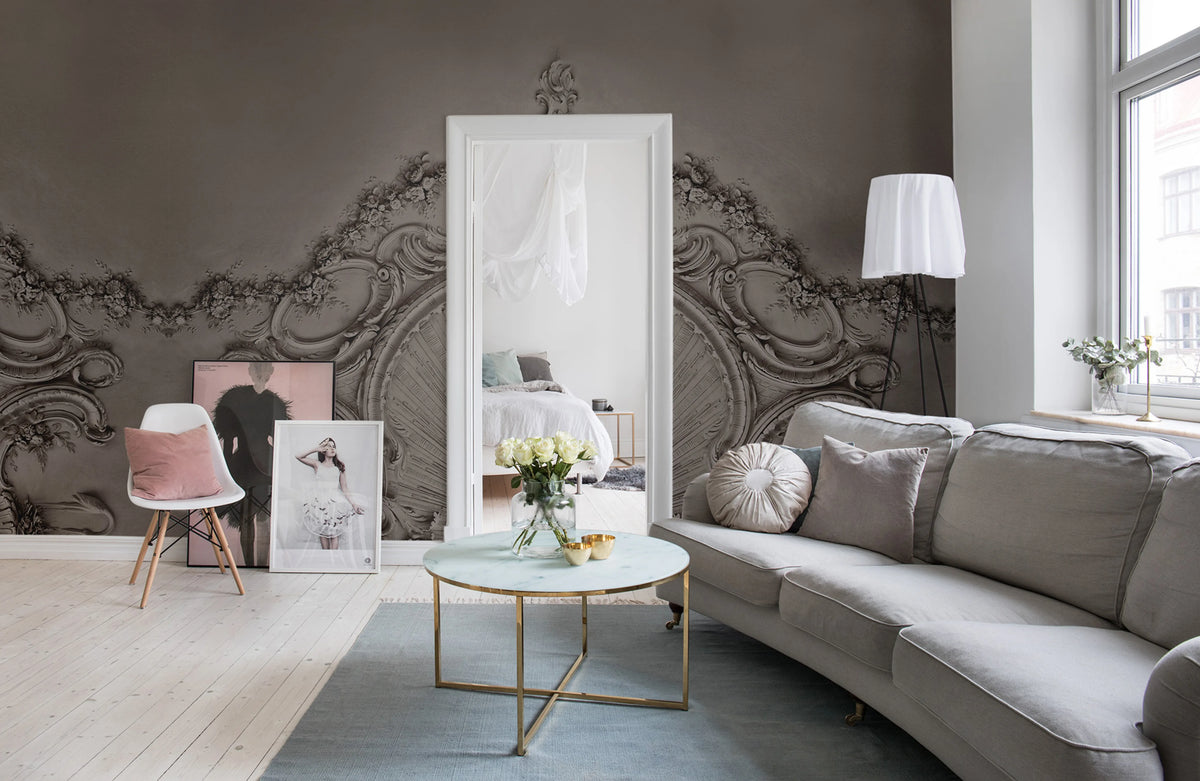 Stucco Gloria, Clay Mural Wallpaper - room preview 02