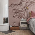 Stucco Gloria, Dusty Pink Mural Wallpaper - room preview 02
