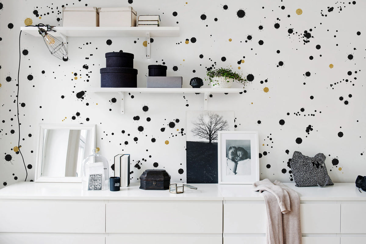 Ink Colossal Mural Wallpaper - room preview 02