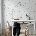 Ink Colossal, Mint Mural Wallpaper - room preview 02