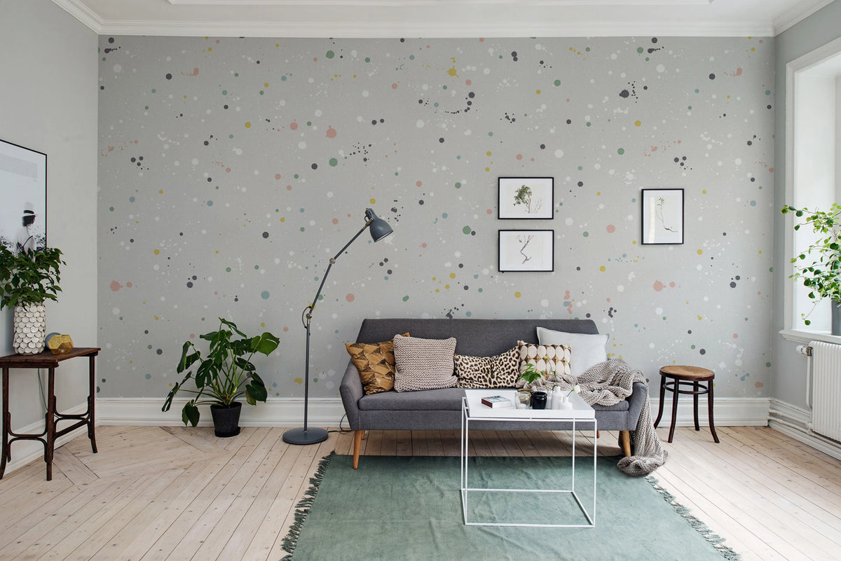 Ink Colossal, Retro Mural Wallpaper - room preview 02