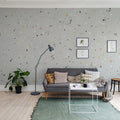 Ink Colossal, Retro Mural Wallpaper - room preview 02