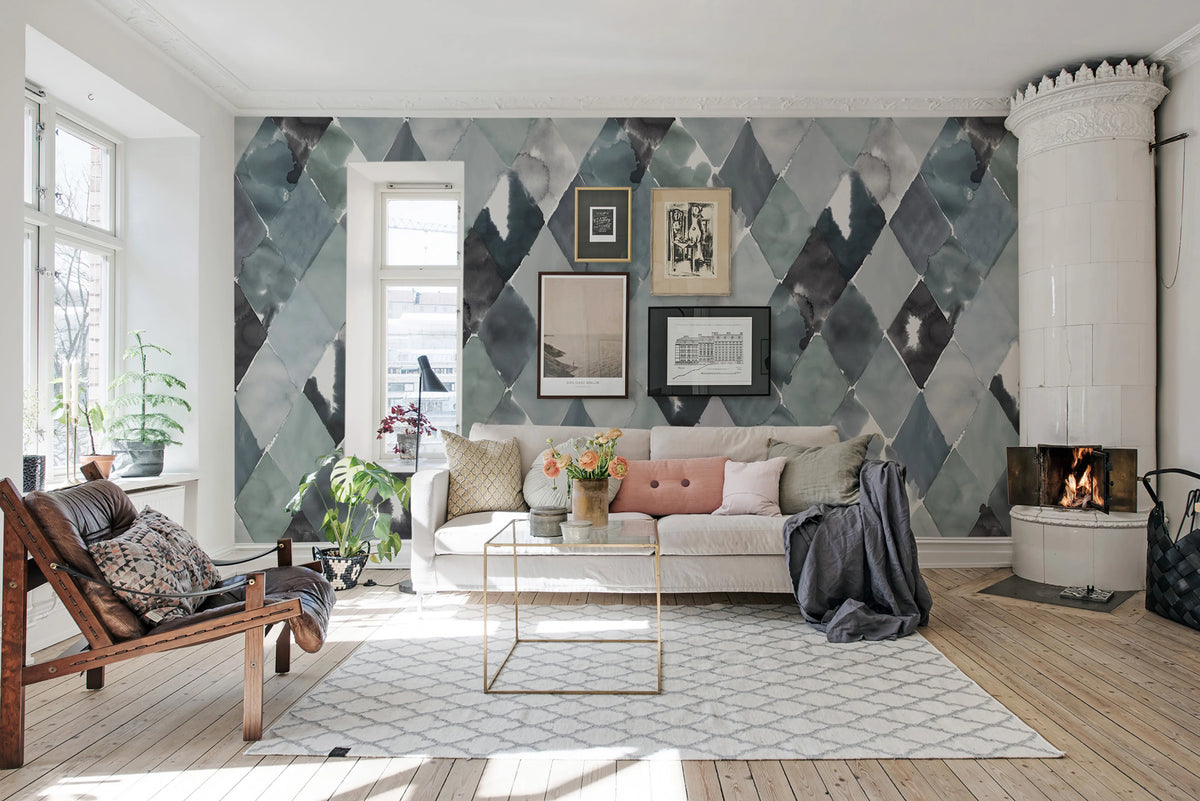 Big Harlequin, Breeze Mural Wallpaper - room preview 02