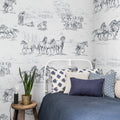 Horse Herd Mural Wallpaper - room preview 02