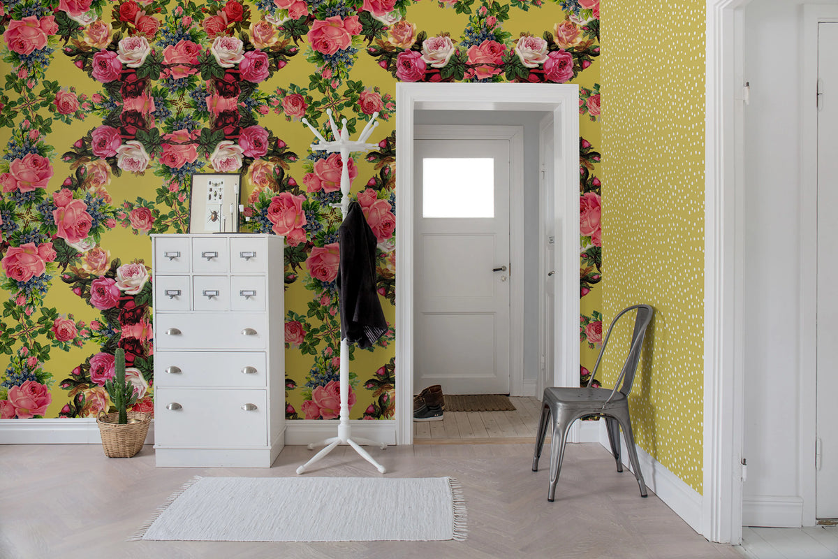 Floral Frida Mural Wallpaper - room preview 02