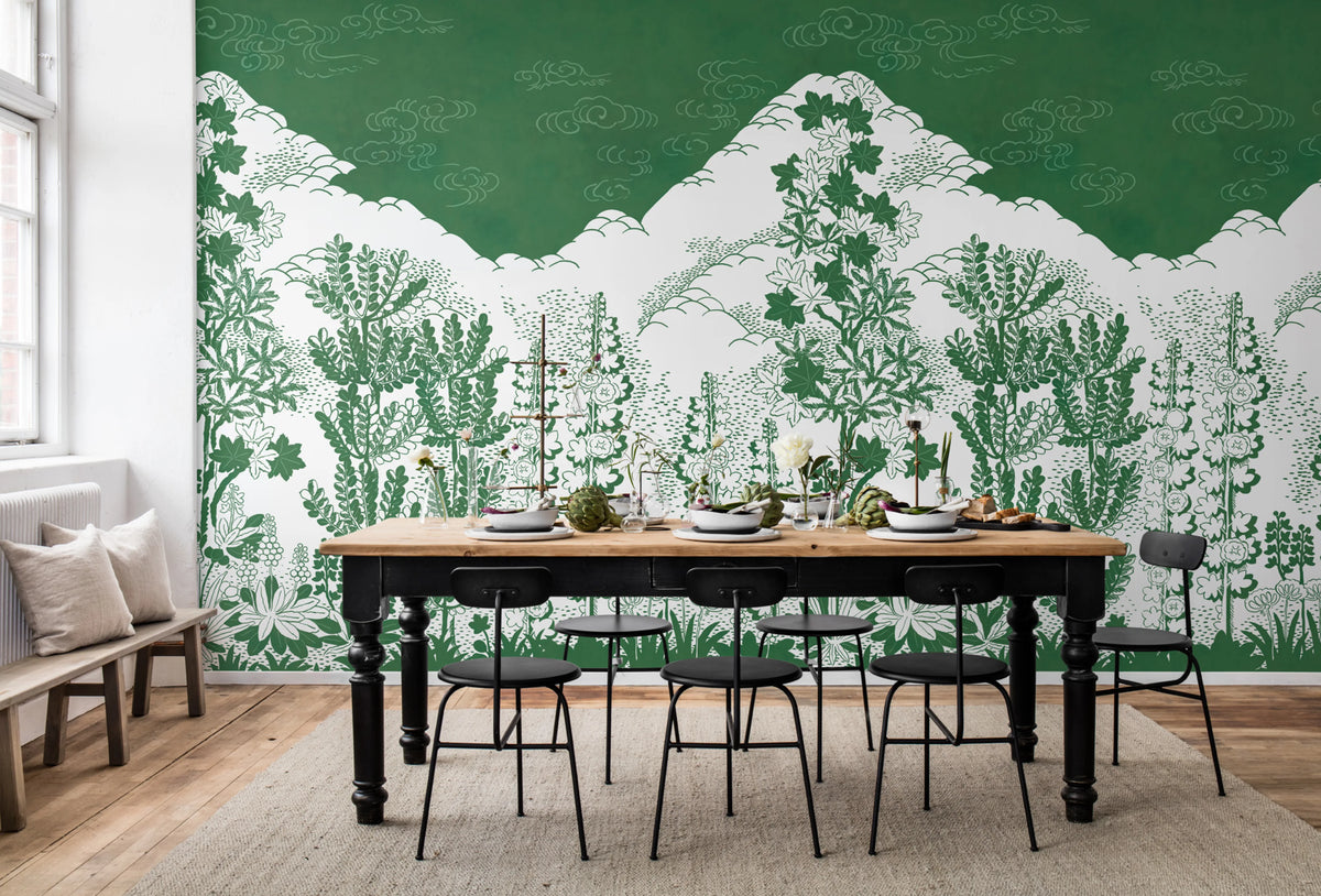Eden, Green Mural Wallpaper - room preview 02