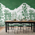 Eden, Green Mural Wallpaper - room preview 02