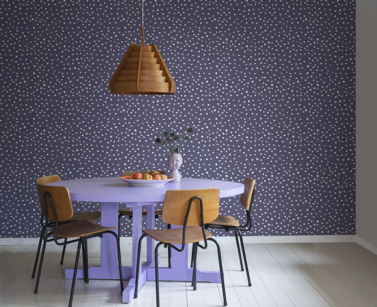 Rebel Dot, Violet Mural Wallpaper - room preview 02