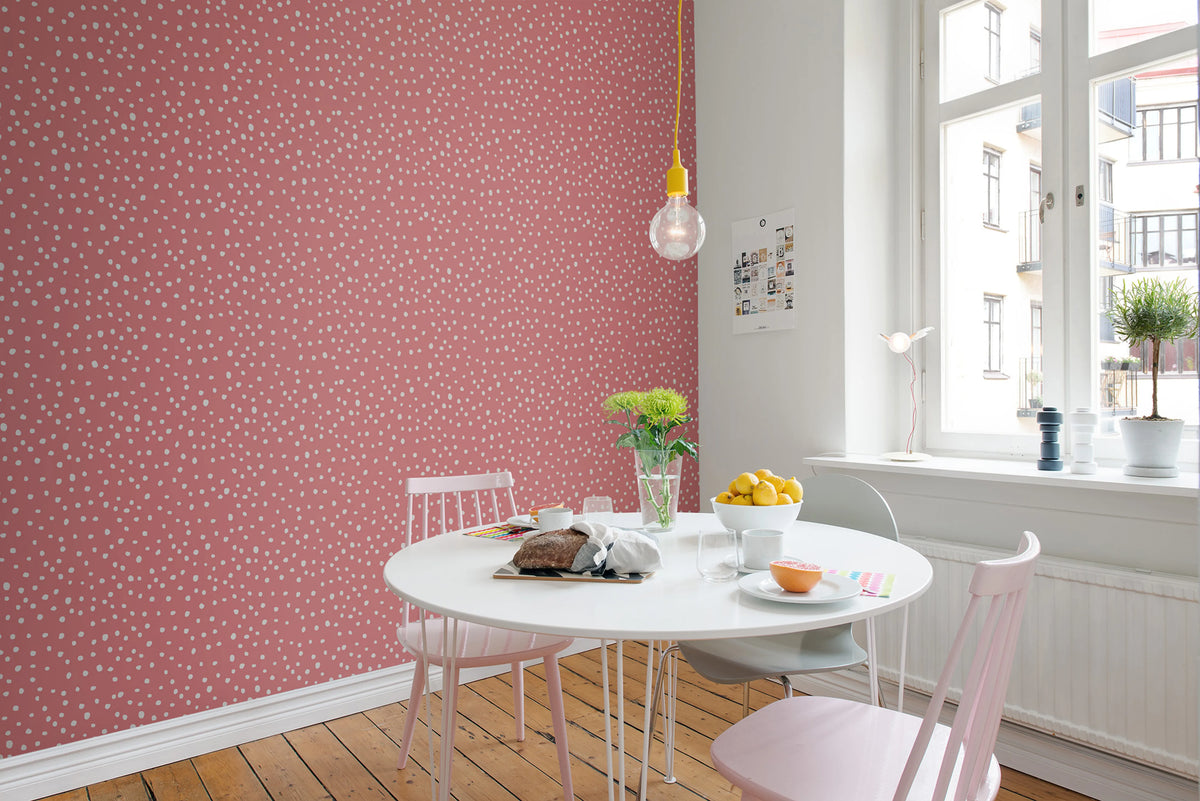 Rebel Dot, Peach Mural Wallpaper - room preview 02