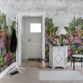 Flower Burst, Concrete Mural Wallpaper - room preview 02