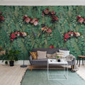 Unfading Flowers Mural Wallpaper - room preview 02