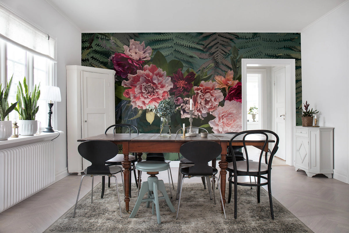 Unfading Flowers, Colossal Mural Wallpaper - room preview 02