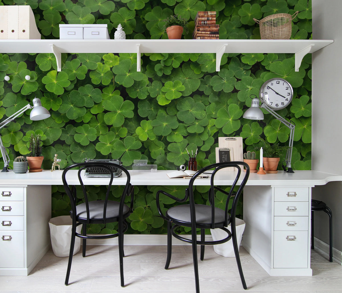 Clover Mural Wallpaper - room preview 02