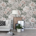 Nude Roses Mural Wallpaper - room preview 02