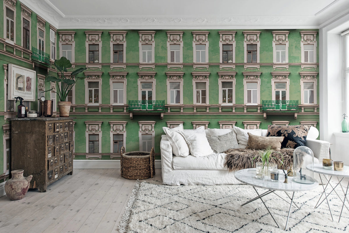 Strada Verde Mural Wallpaper - room preview 02