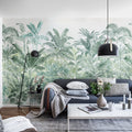Pride Palms, Emerald Mural Wallpaper - room preview 02