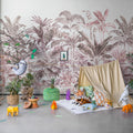 Pride Palms, Plum Mural Wallpaper - room preview 02