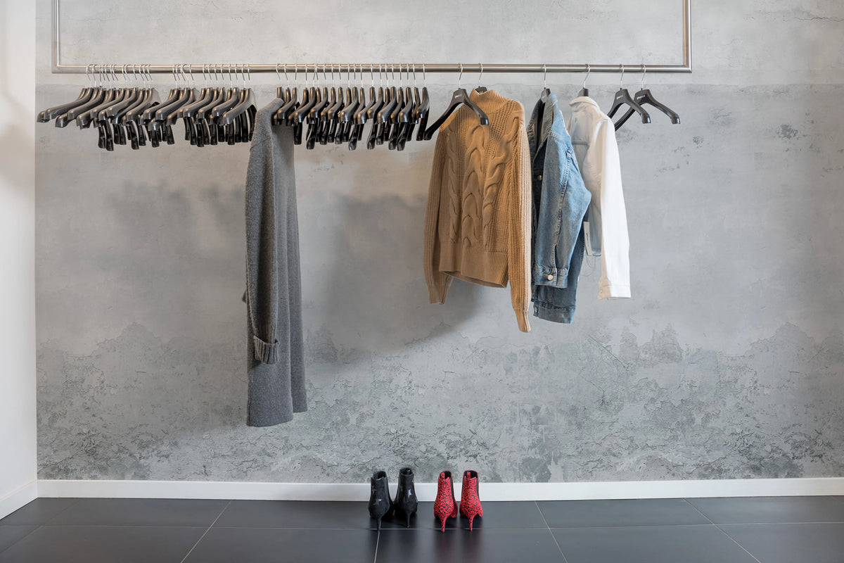 Urban Horizon, Gray Mural Wallpaper - room preview 02