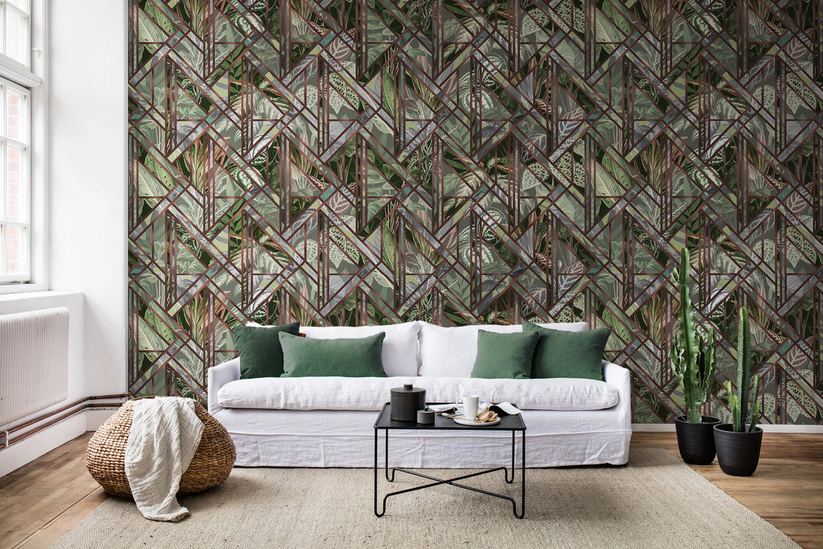 Chicago Club Mural Wallpaper - room preview 02