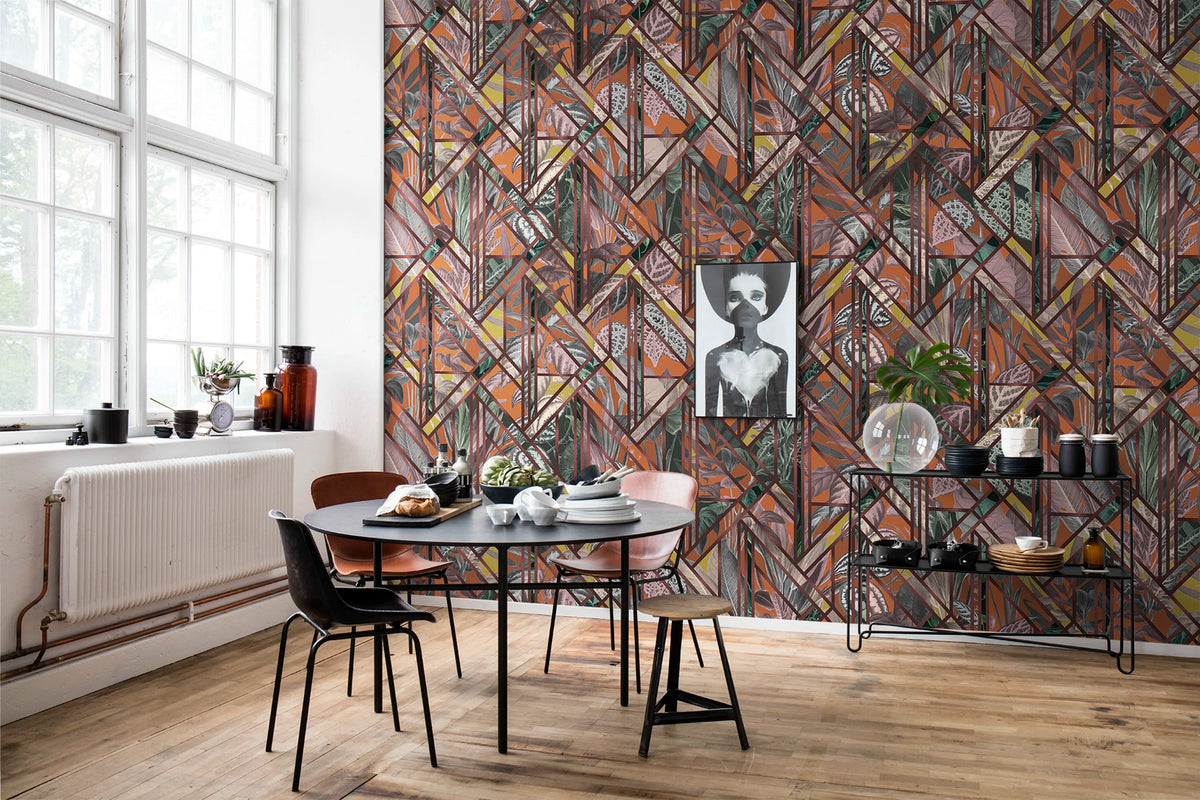 Chicago Club, Ruby Mural Wallpaper - room preview 02
