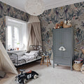 The Swedish Forest, Blue Mural Wallpaper - room preview 02