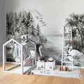 Swan Lake Mural Wallpaper - room preview 02