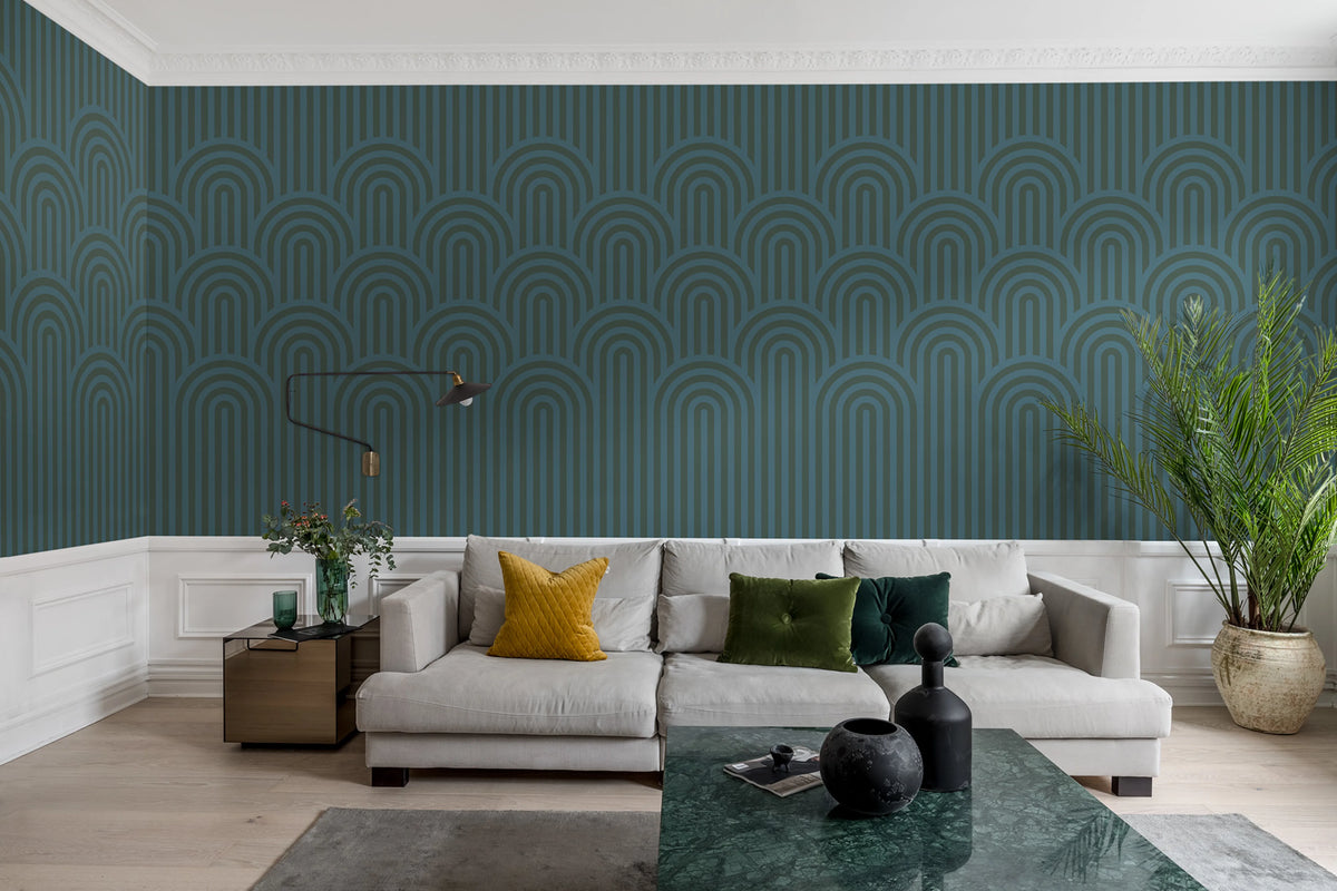 Happy Hills Mural Wallpaper - room preview 02