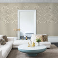 Happy Hills, Vanilla Mural Wallpaper - room preview 02