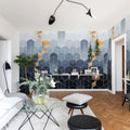 Gradient Geometry Mural Wallpaper - room preview 02