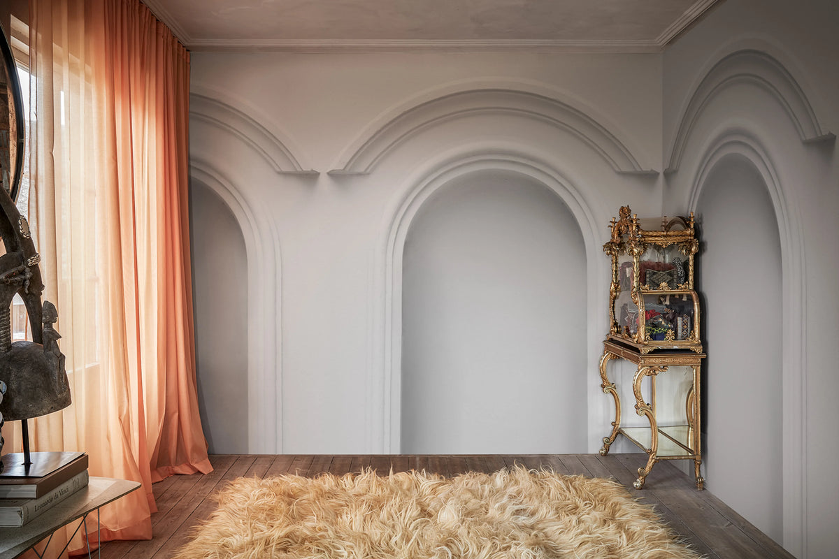 Forest Vaults, White Mural Wallpaper - room preview 02