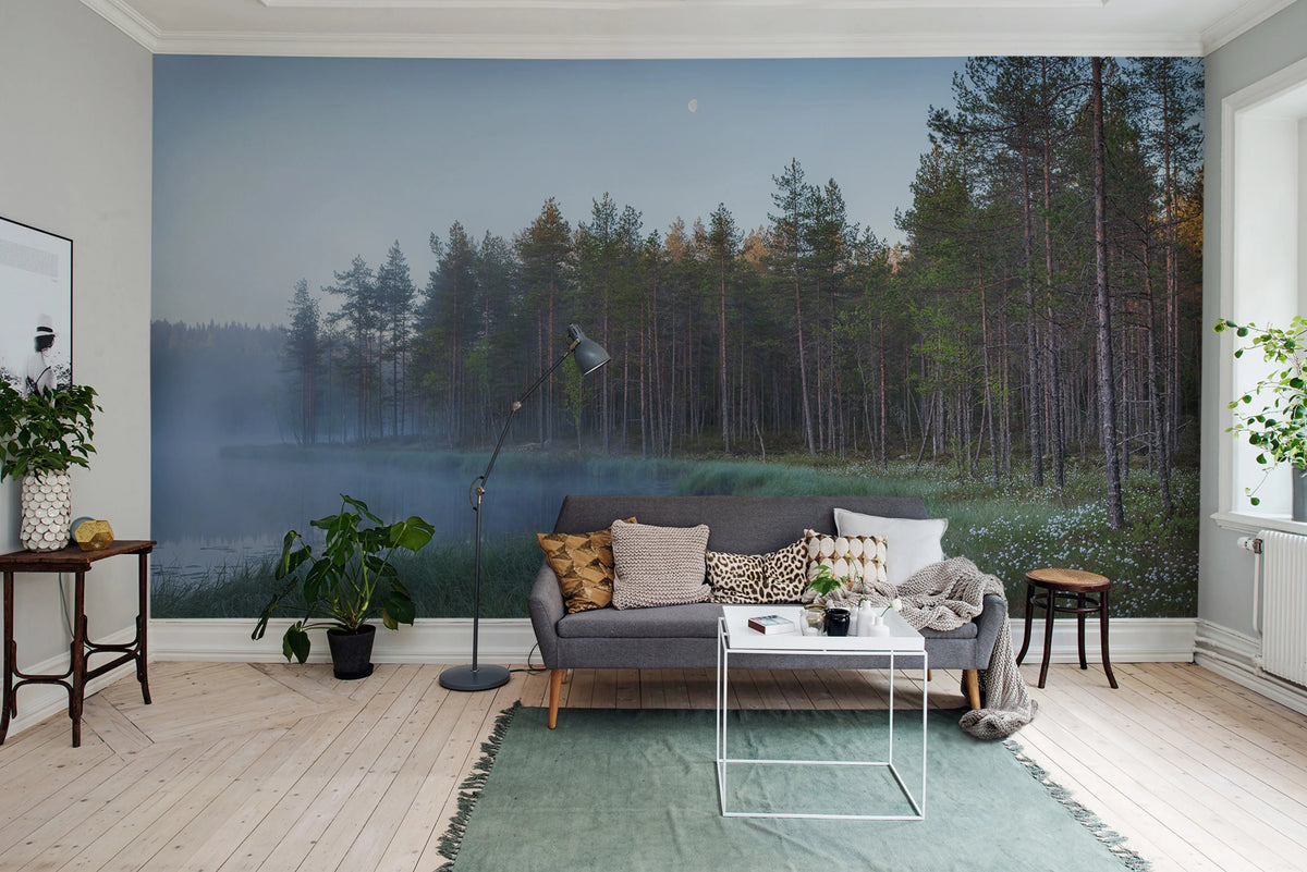 Forest Lake Mural Wallpaper - room preview 02