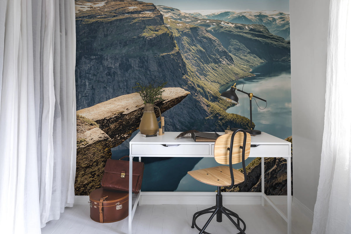 Trolltunga Mural Wallpaper - room preview 02
