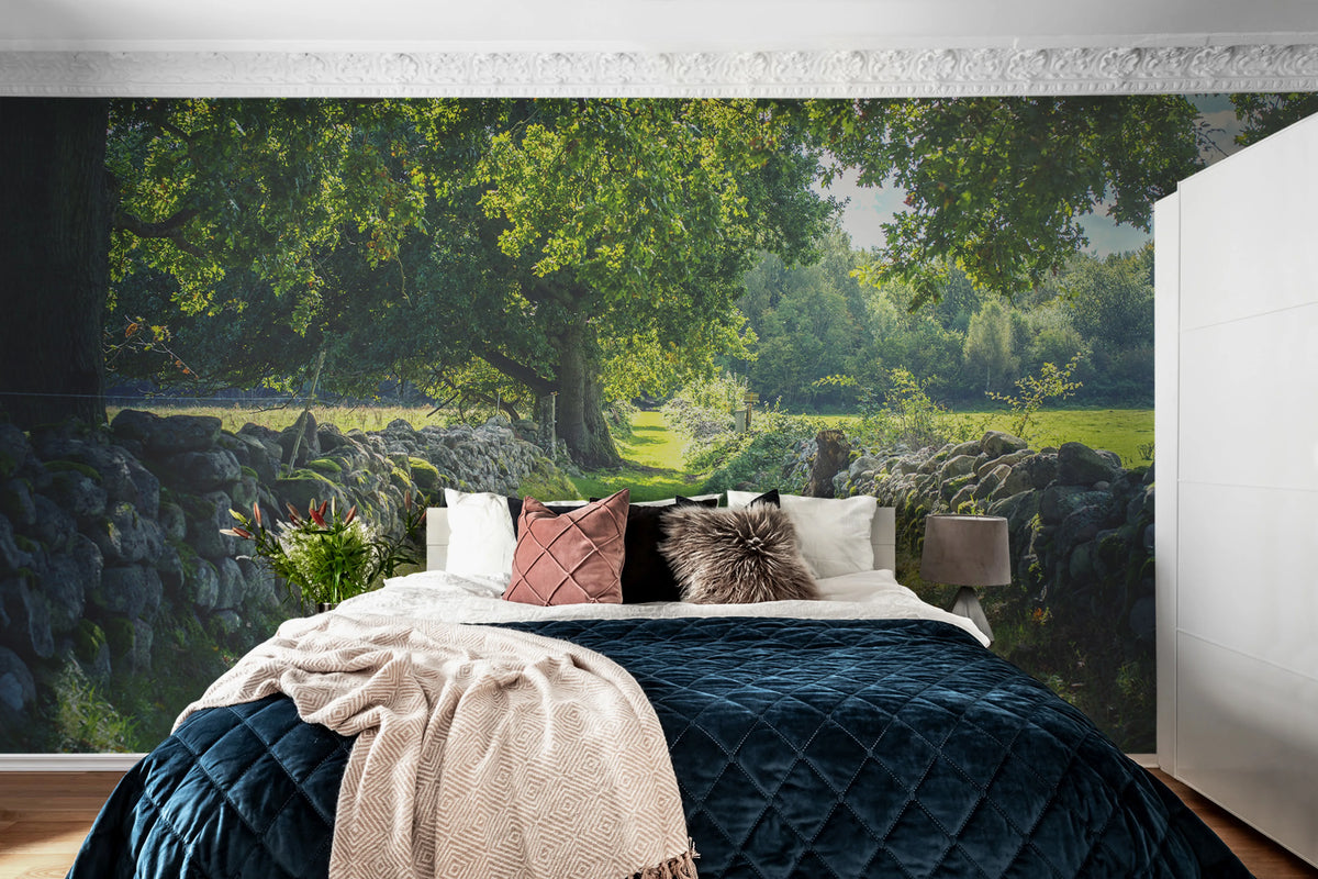 Early Summer Mural Wallpaper - room preview 02