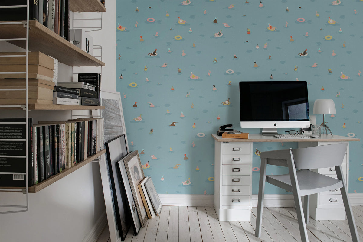 The Bay Mural Wallpaper - room preview 02