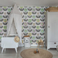 Flower Parade, Licorice Mural Wallpaper - room preview 02