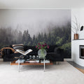 Misty Fir Forest Mural Wallpaper - room preview 02