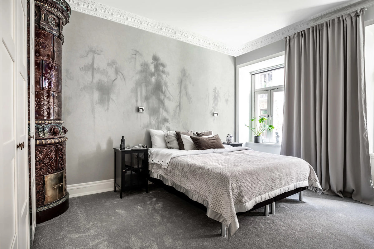 Asian Pines Mural Wallpaper - room preview 02