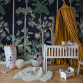 Giraffes Stroll, Nightfall Mural Wallpaper - room preview 02