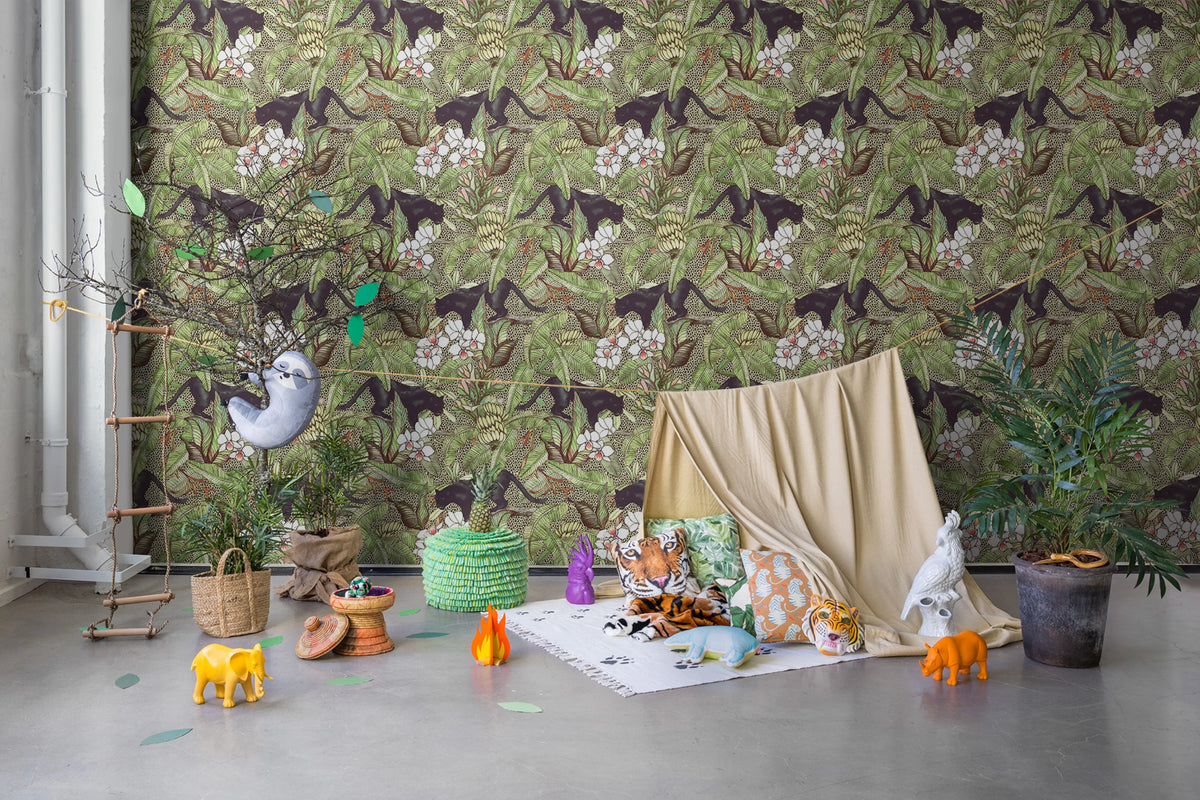 Alluring Panthers Mural Wallpaper - room preview 02