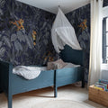 Mischievous Tigers, Moonlight Mural Wallpaper - room preview 02