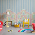 Hilltops, Rainbow Mural Wallpaper - room preview 02