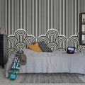 Hilltops, Graphic Mural Wallpaper - room preview 02