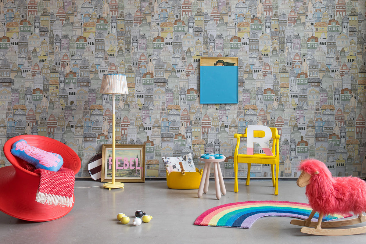 Notting Hill Mural Wallpaper - room preview 02