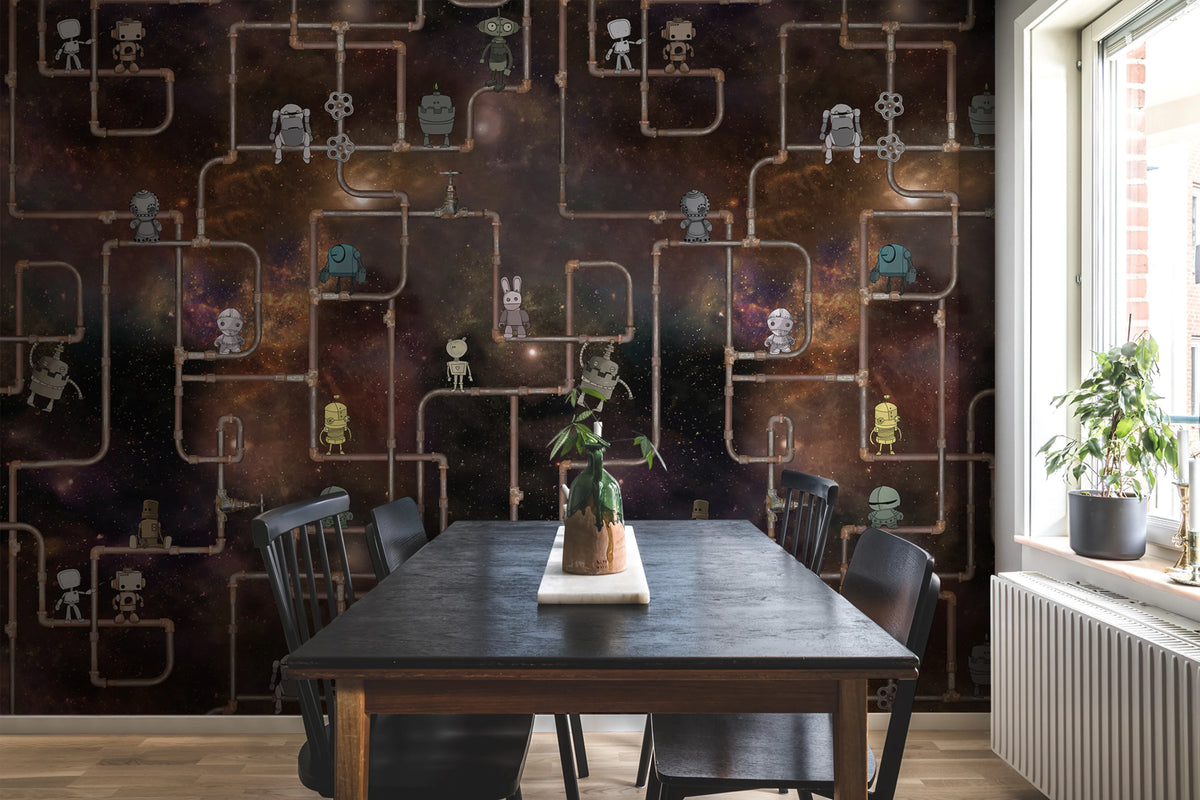 We are Robots Mural Wallpaper - room preview 02