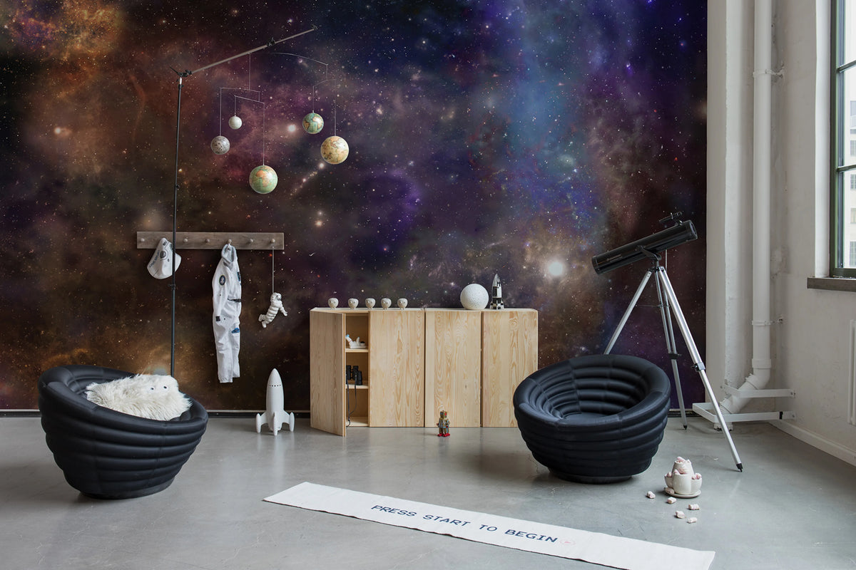 Star Galaxy Mural Wallpaper - room preview 02
