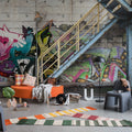 Stairway Graffiti Mural Wallpaper - room preview 02
