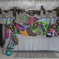 Concrete Art Mural Wallpaper - room preview 02