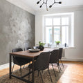Harmony, Gray Mural Wallpaper - room preview 02