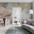 Opulence, Pink Marble Mural Wallpaper - room preview 02