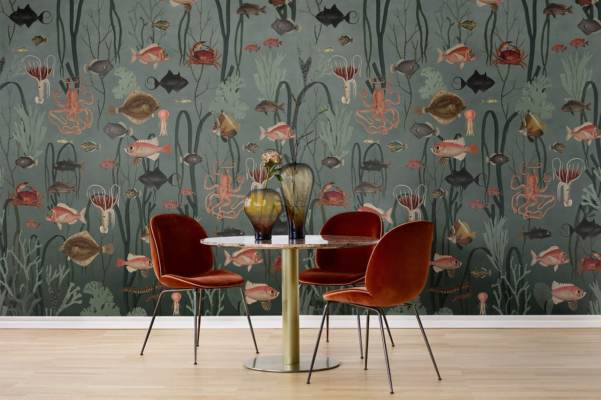 Aquatic Life, Oxygen Mural Wallpaper - room preview 02